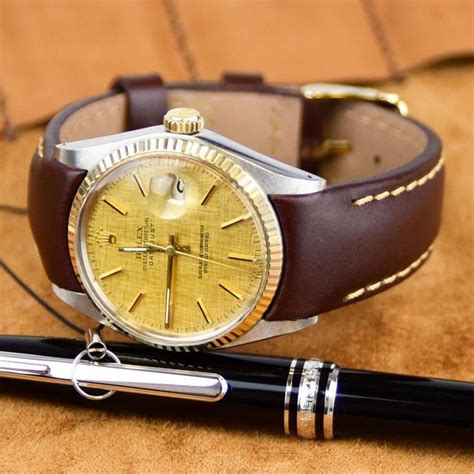 leather watch straps for rolex|best leather straps for rolex.